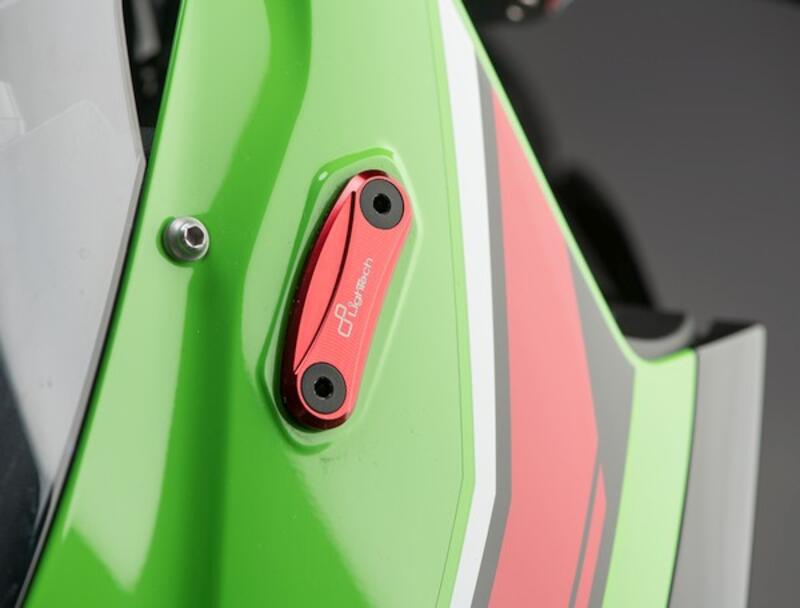 Pair Mirror Block-Off Plates for Kawasaki Rosso